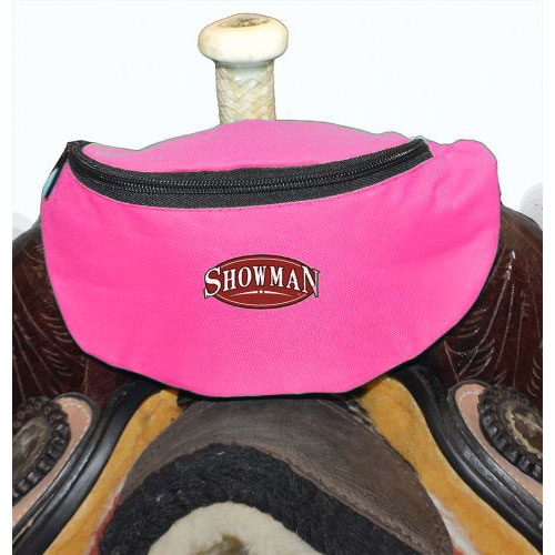 FREE SHIPPING! PINK Showman Insulated Nylon Saddle Pouch NEW 