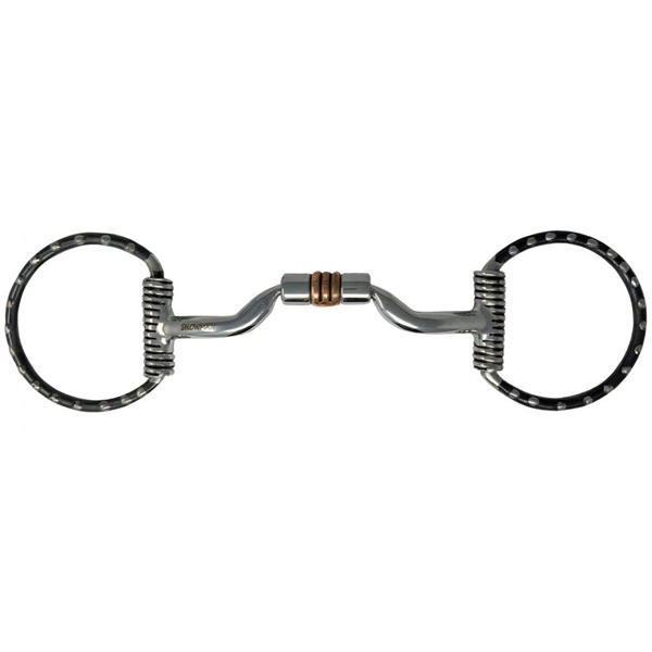 Filetto a D con rullo centrale e inserti in rame Hkm Sports Equipment Filetto a D con rullo centrale e inserti in rame Hkm Sports Equipment